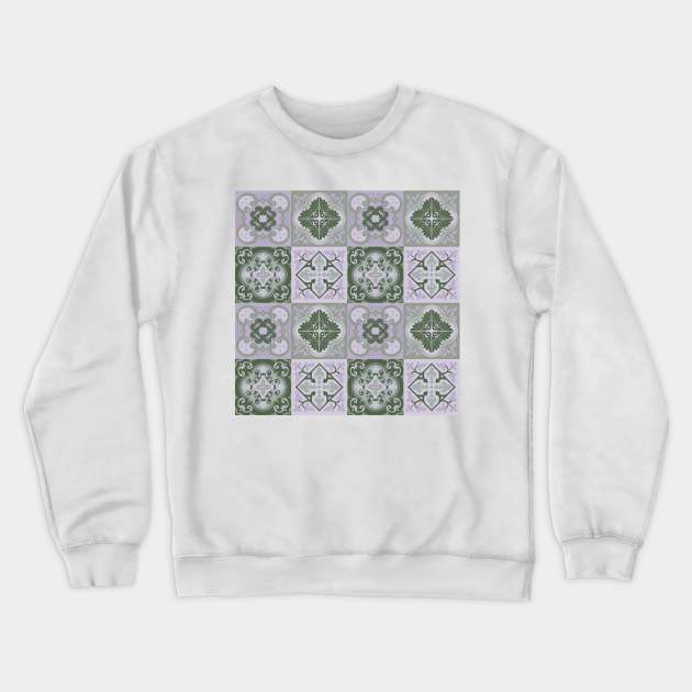 French mosaic Crewneck Sweatshirt by RosanneCreates